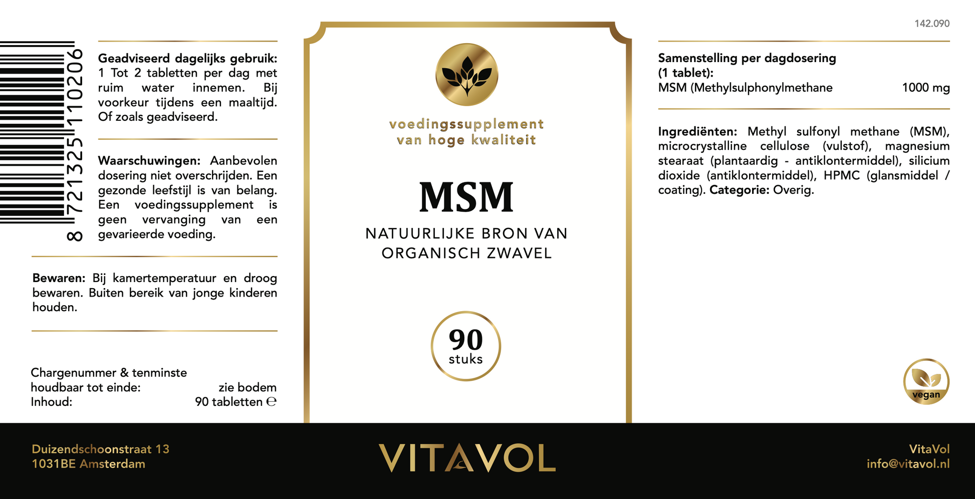 MSM 1000mg